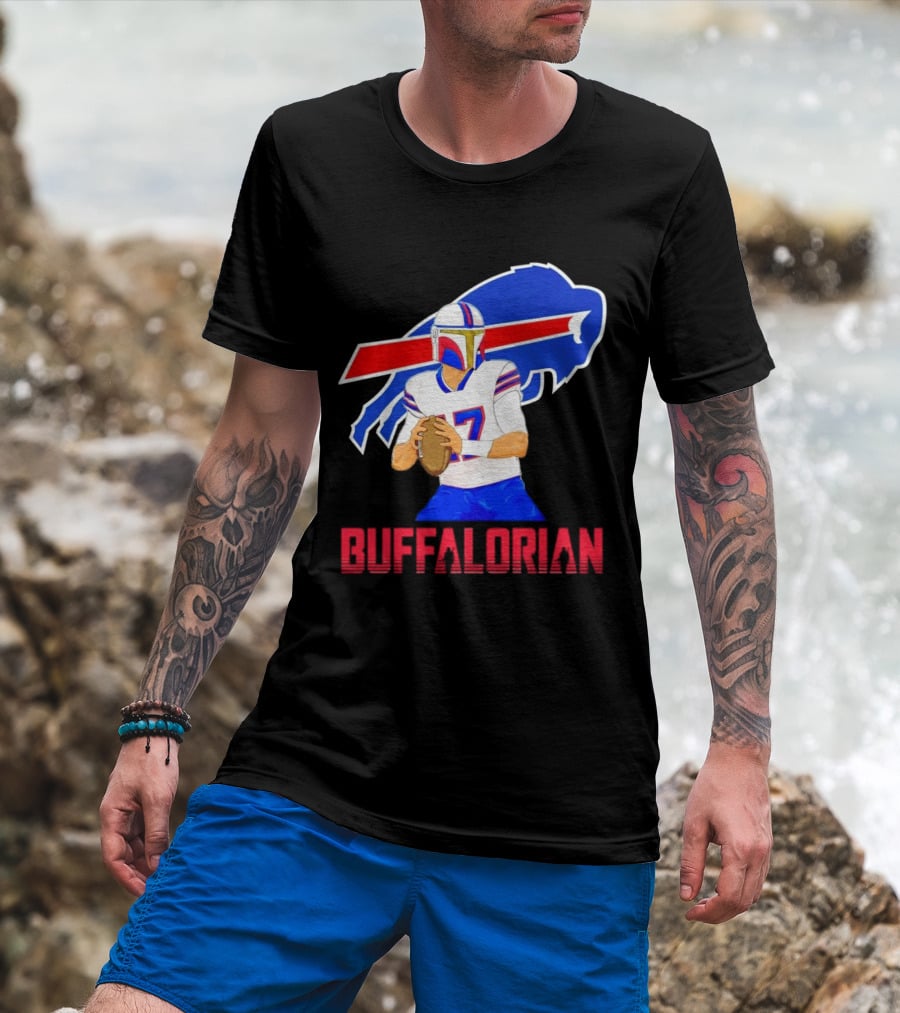 Bufflaorian Buffalo Bills Football Player With Buffalo T-Shirt
