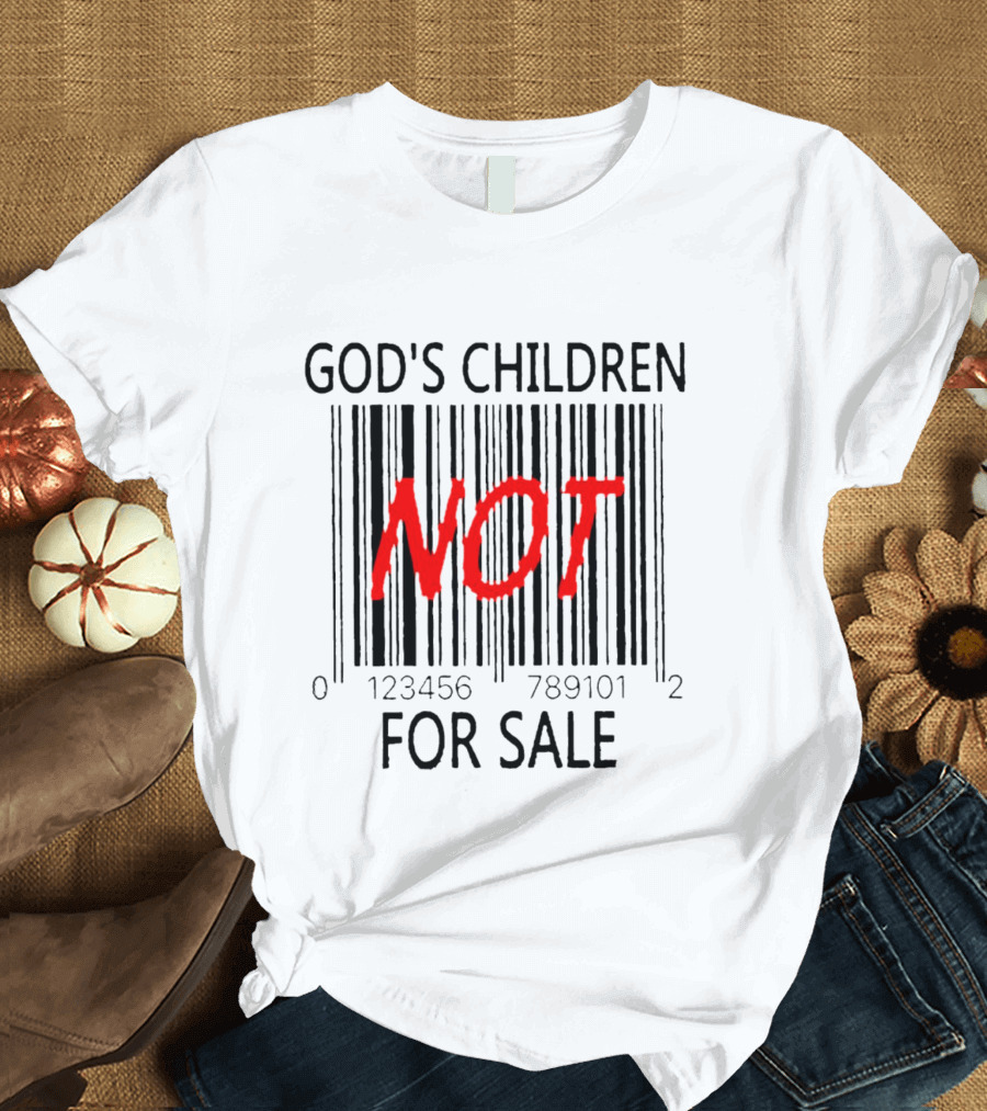 GOD'S CHILDREN NOT FOR SALE Barcode 01234567891012 T-Shirt