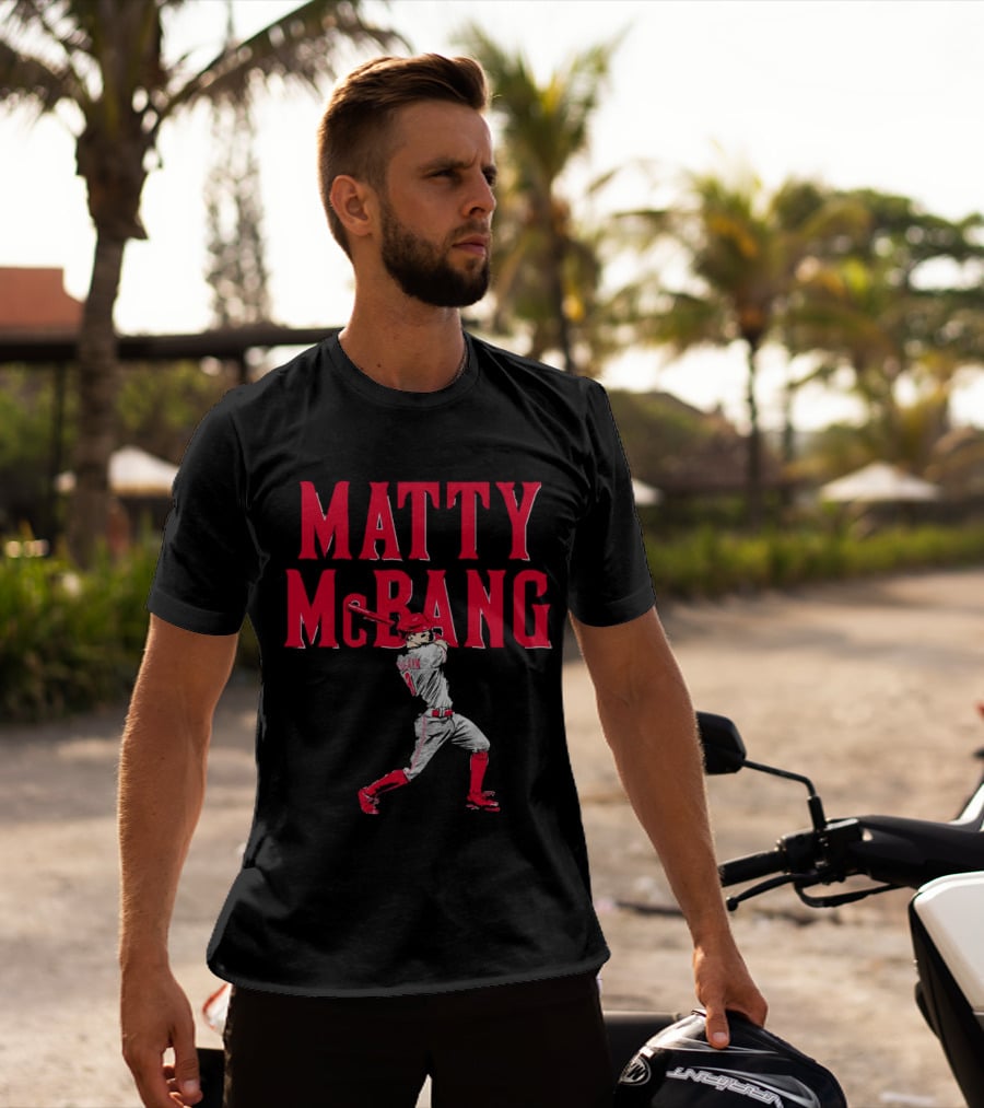 Matty McBang Matt McLain Cincinnati Reds Baseball Player T-Shirt