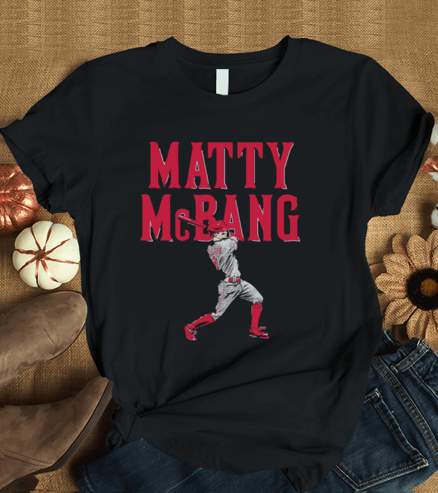 Matty McBang Matt McLain Cincinnati Reds Baseball Player T-Shirt