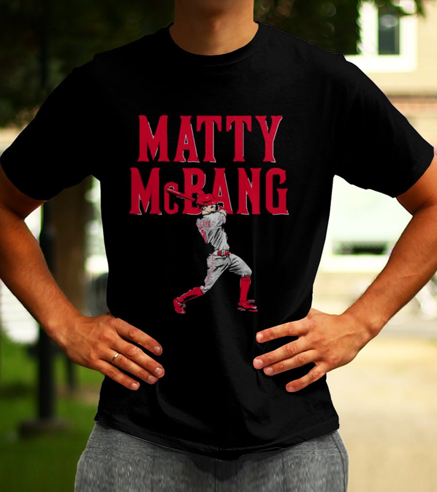 Matty McBang Matt McLain Cincinnati Reds Baseball Player T-Shirt