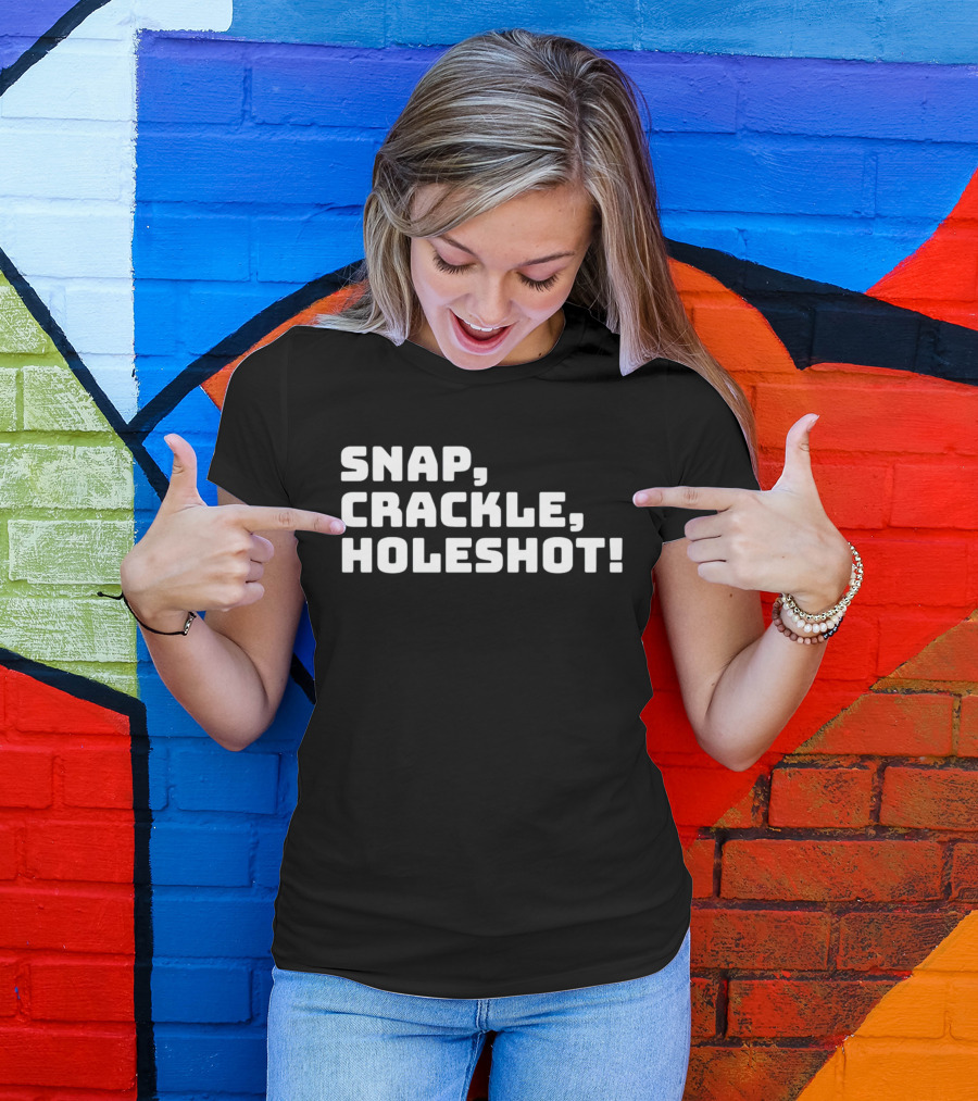 Snap Crackle Holeshot Vintage Racing Motocross Enthusiast T-Shirt