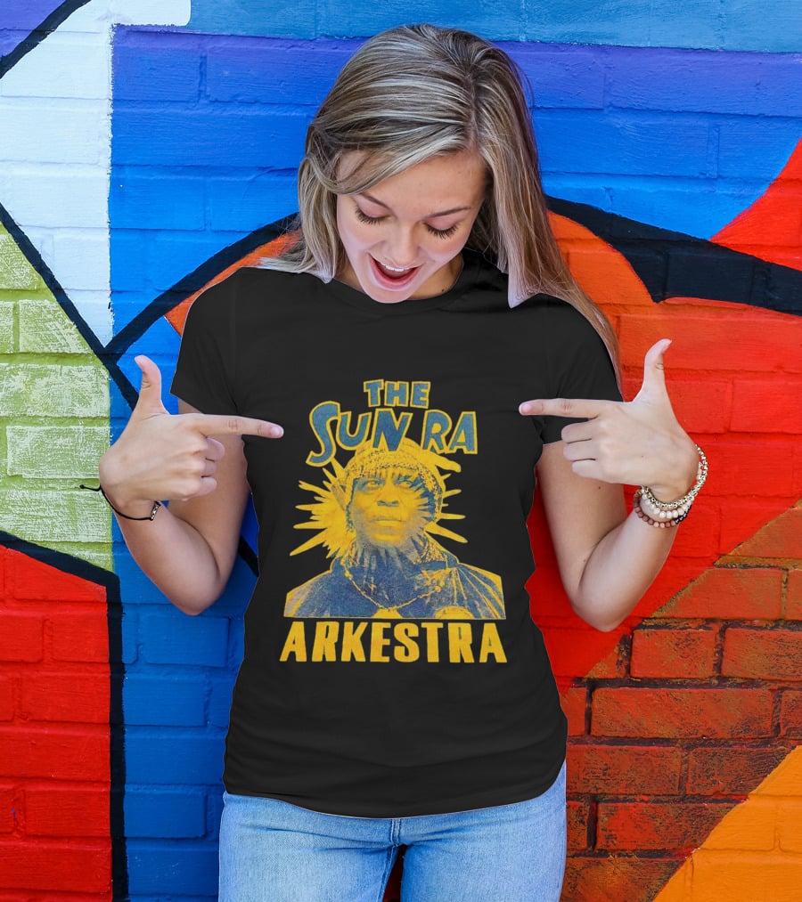 The Sun Ra Arkestra Cosmic Jazz Icon Yellow T-Shirt