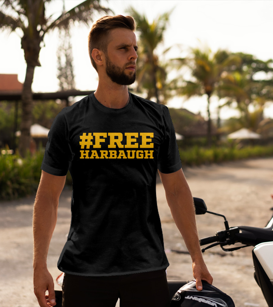 Free Harbaugh Sports Team Support T-Shirt