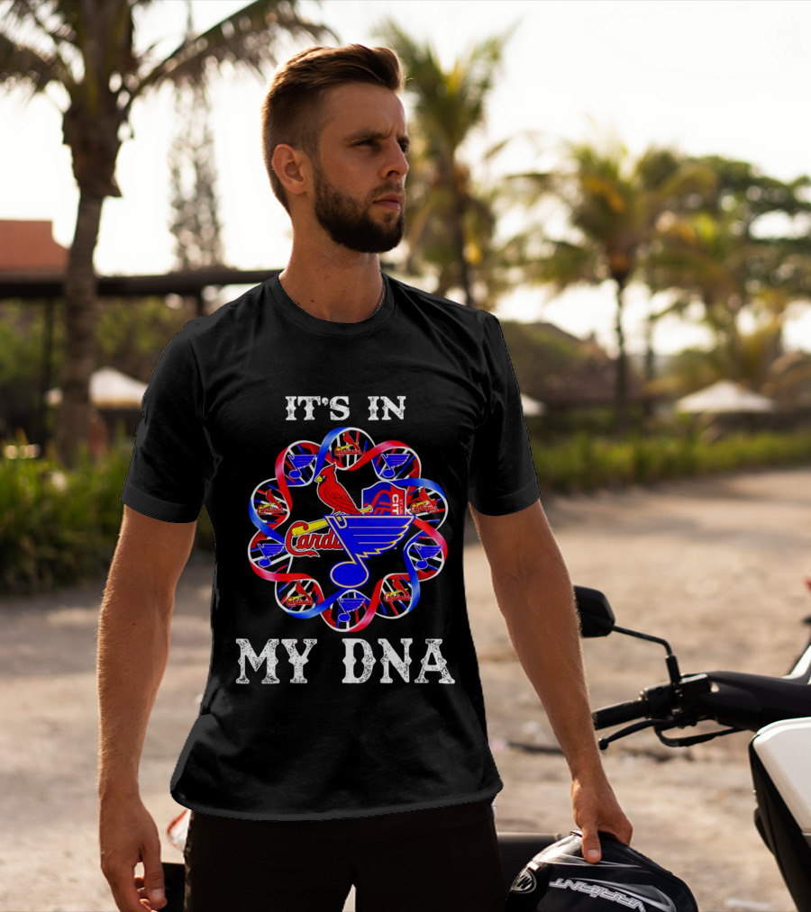 It's In My DNA St Louis City SC Cardinals Blues T-Shirt
