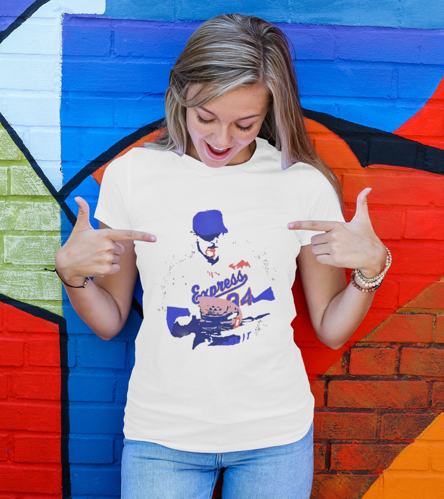 Round Rock Express Nolan Ryan 34 Bloody Lip T-Shirt