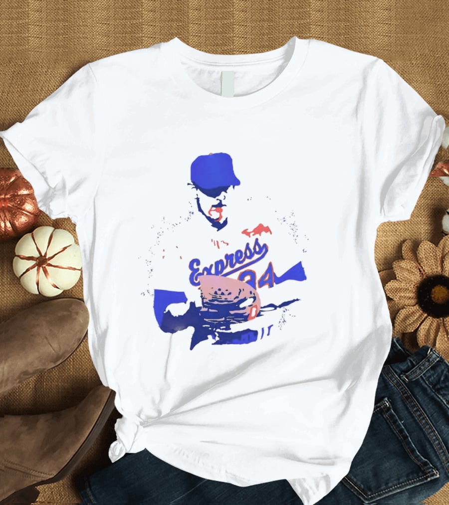 Round Rock Express Nolan Ryan 34 Bloody Lip T-Shirt