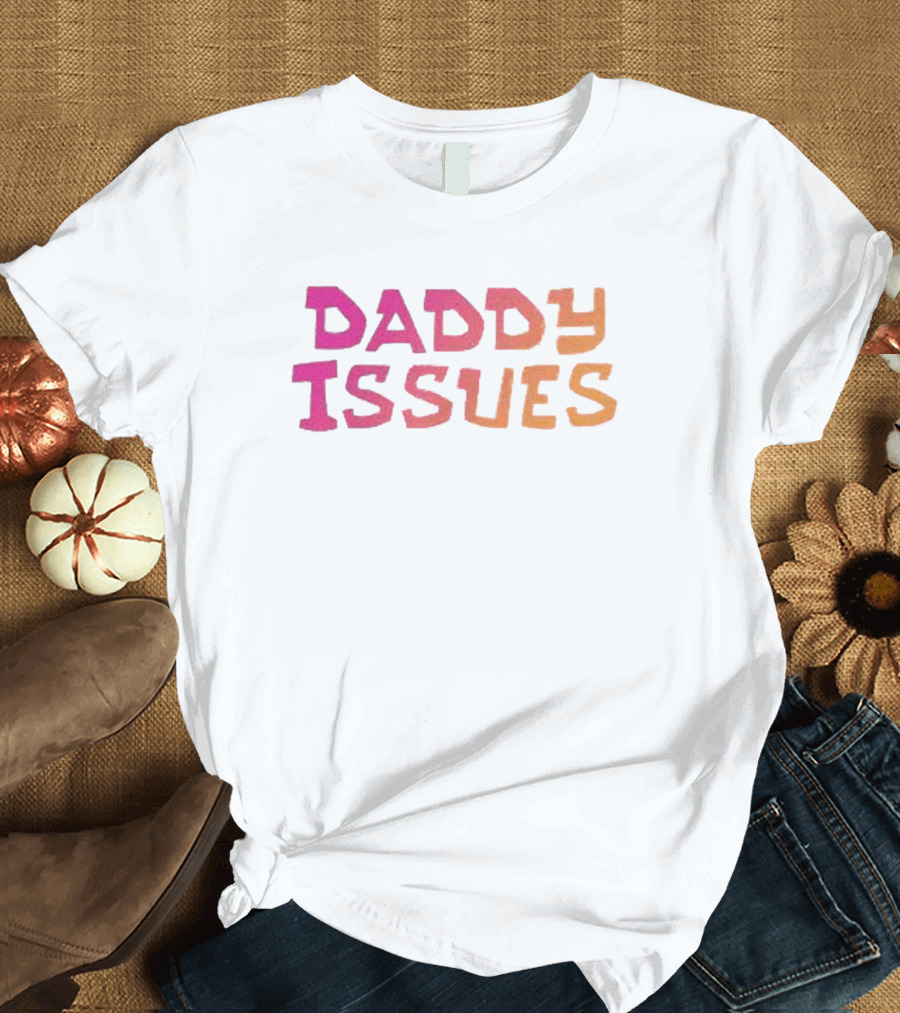 Daddy Issues Gradient Text T-Shirt