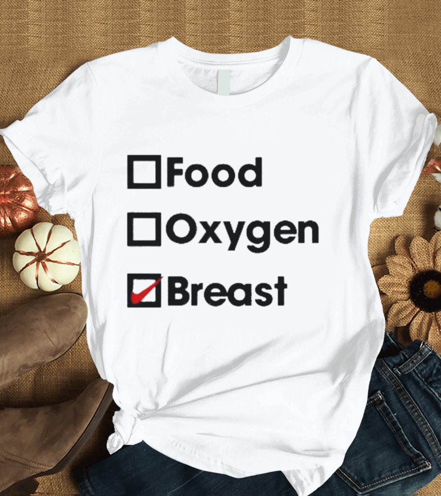 Food Oxygen Breast Checkmark T-Shirt
