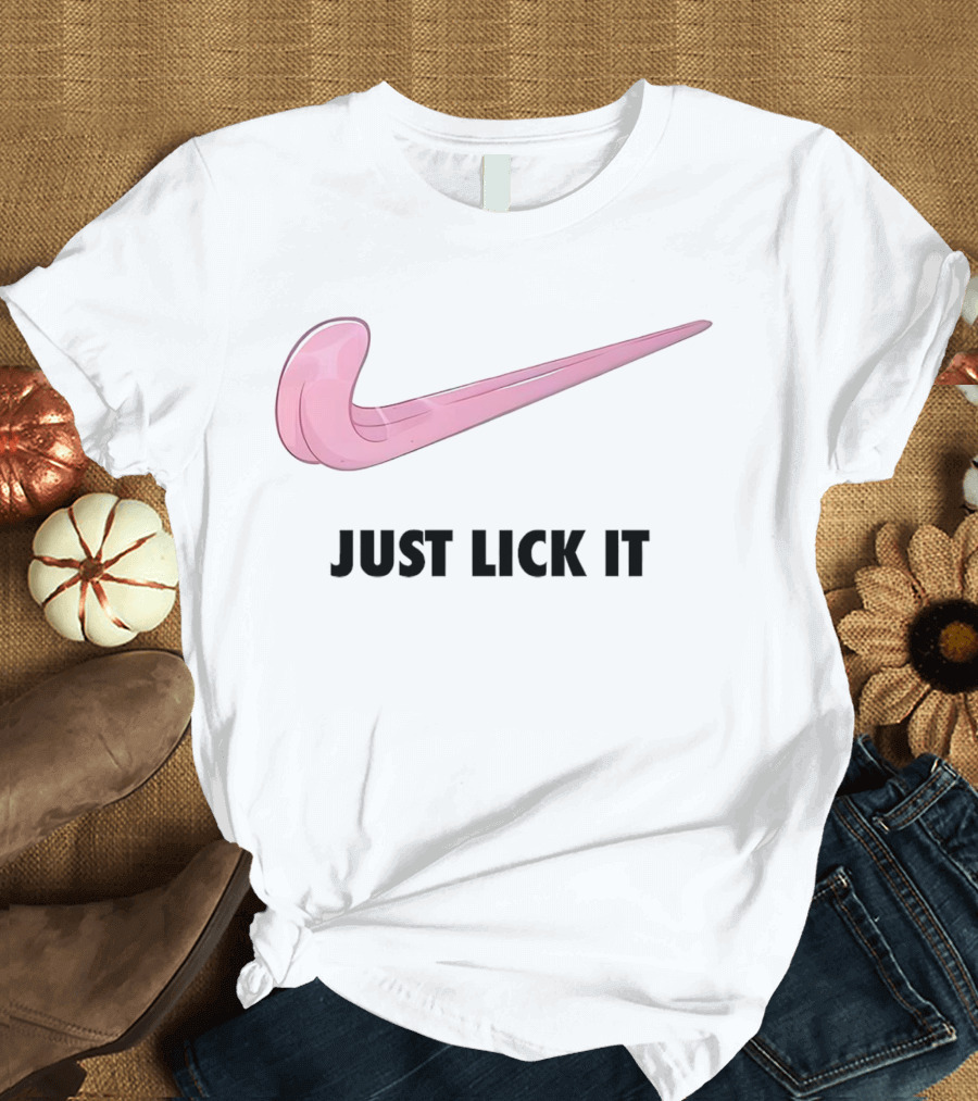 Just Lick It Pink Swoosh T-Shirt