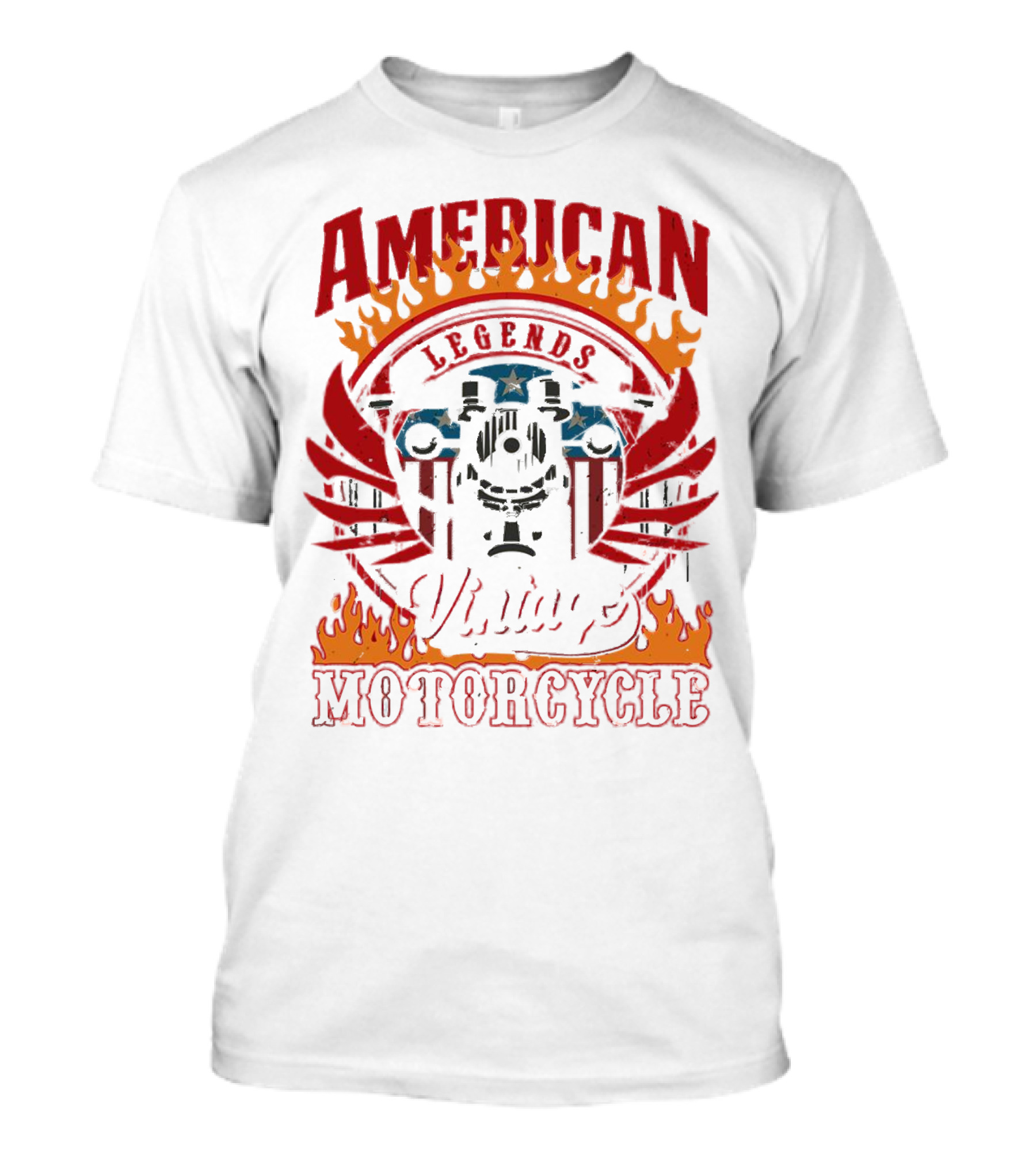 American Legends Vintage Motorcycle T-Shirt