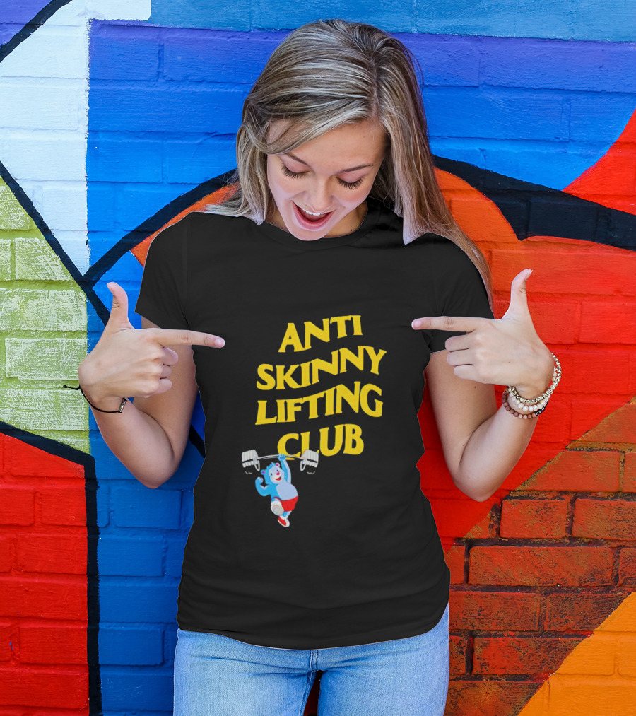Anti-Skinny Lifting Club Bear Weightlifting T-Shirt