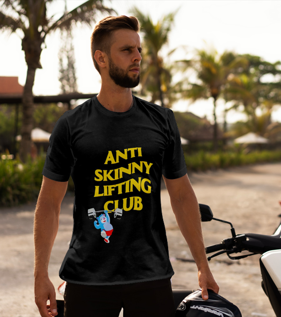 Anti-Skinny Lifting Club Bear Weightlifting T-Shirt