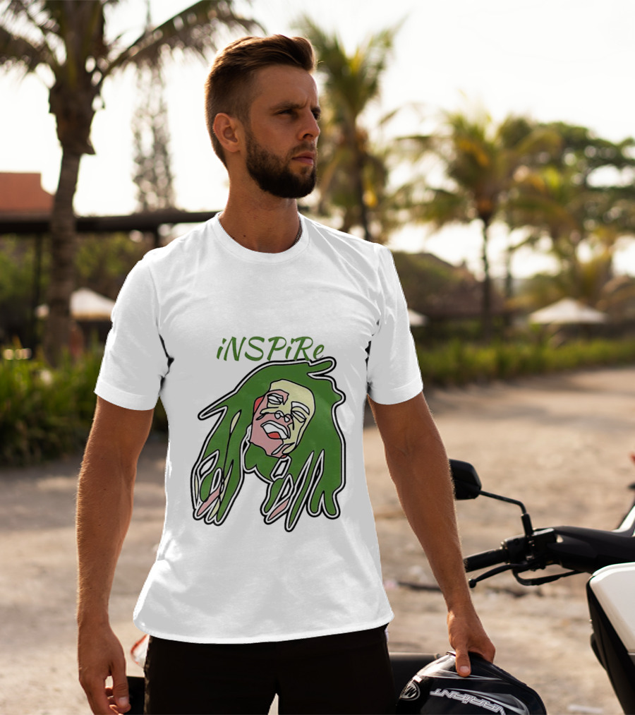 Bob Marley Inspire INSPiRe Green Hair T-Shirt