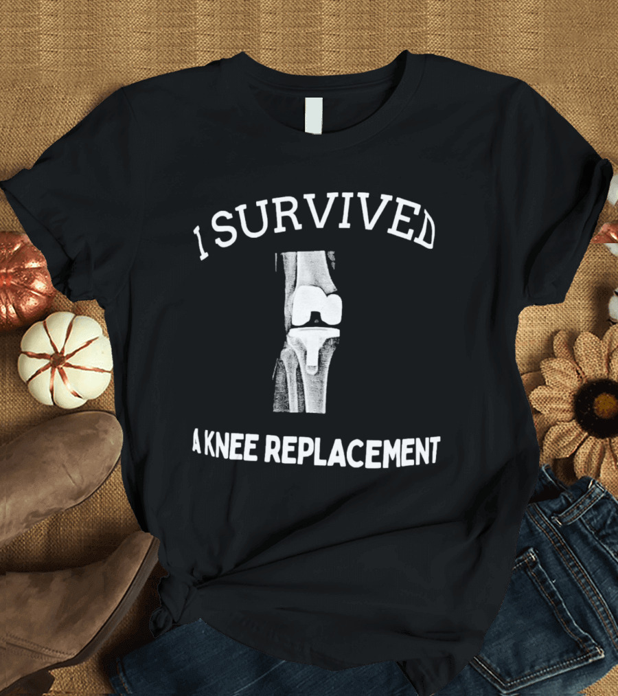 I Survived A Knee Replacement X-Ray Image T-Shirt