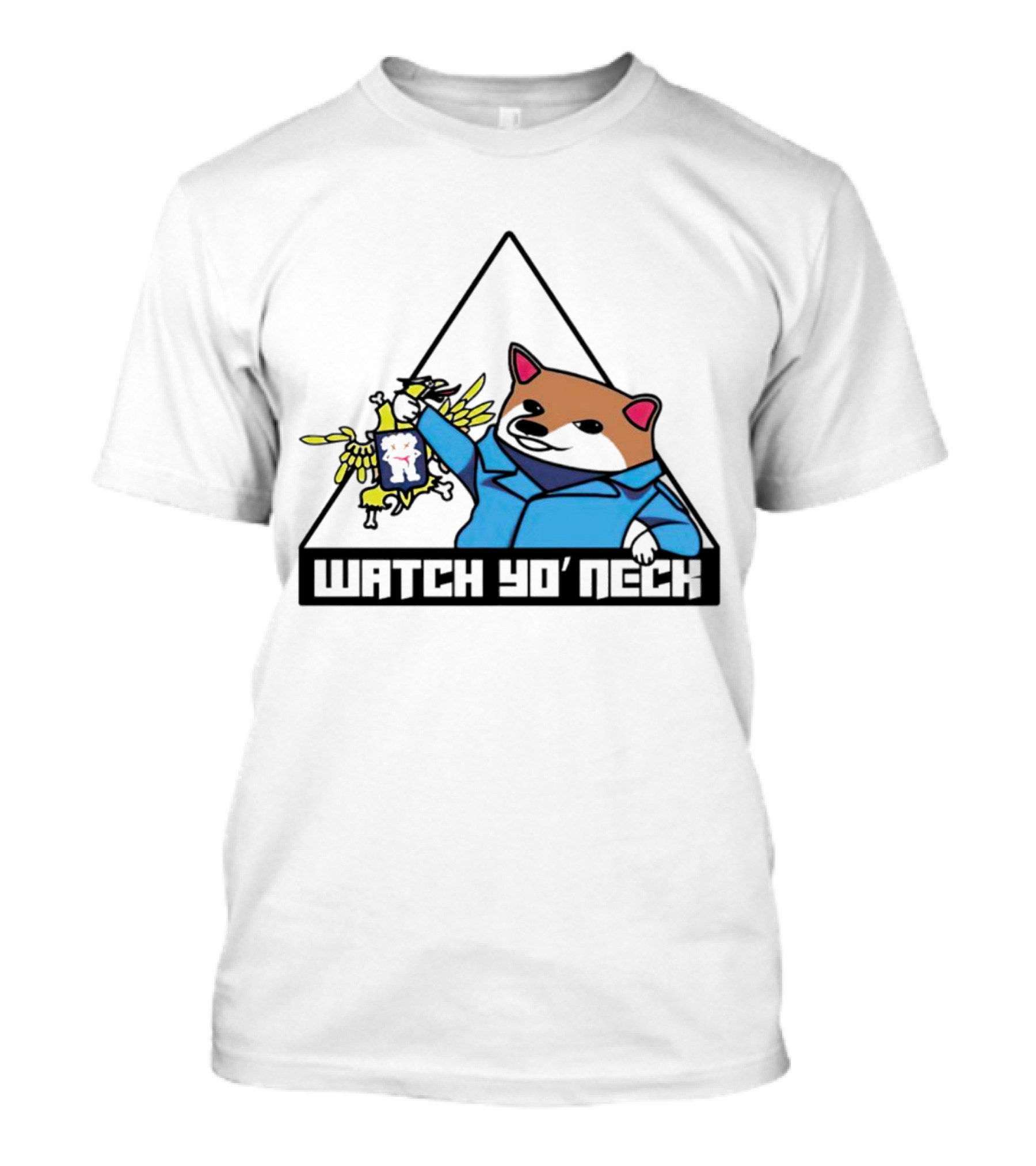 WATCH YO’ NECK RACOON HOLDING CHICKEN T-Shirt
