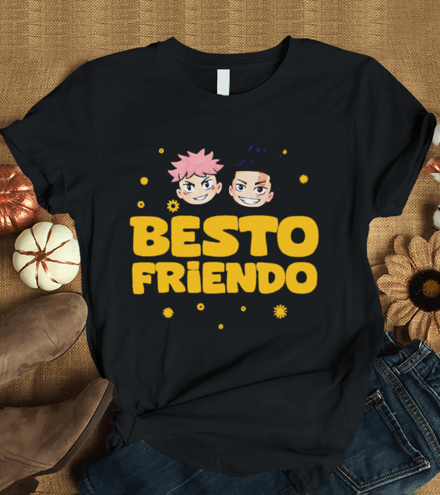 Besto Friendo Itadori Todo Jujutsu Kaisen Anime Characters Fun T-Shirt
