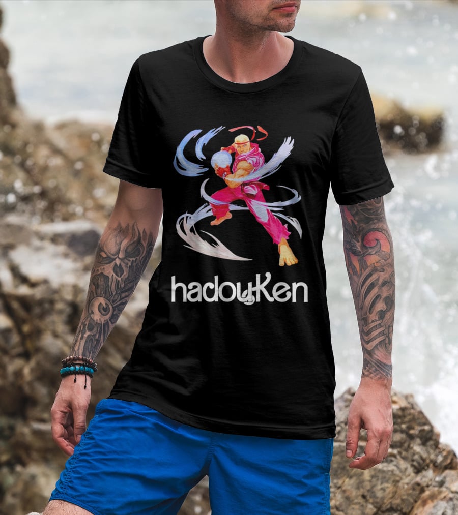 Barbie Hadou Ken Fighter Moves Hadouken T-Shirt