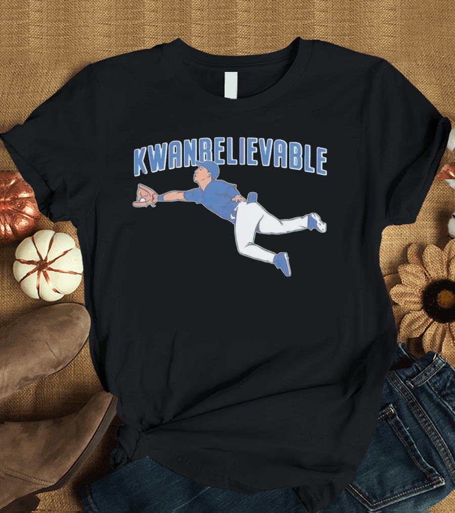 Cleveland Guardians Steven Kwan Kwan Believable Baseball Catch T-Shirt