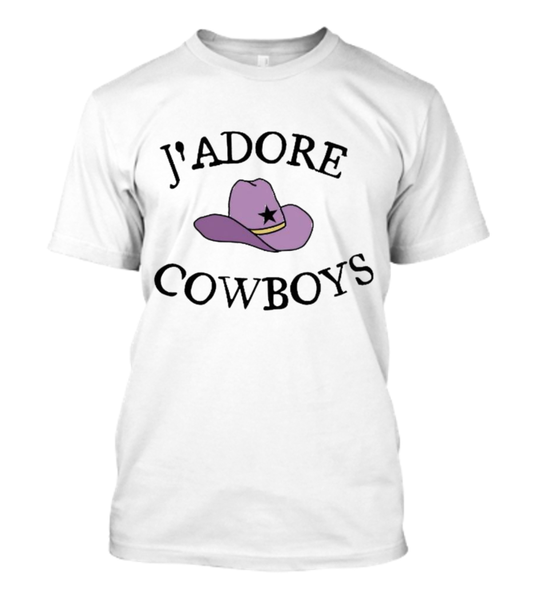 J’adore Cowboys Purple Hat With Star T-Shirt