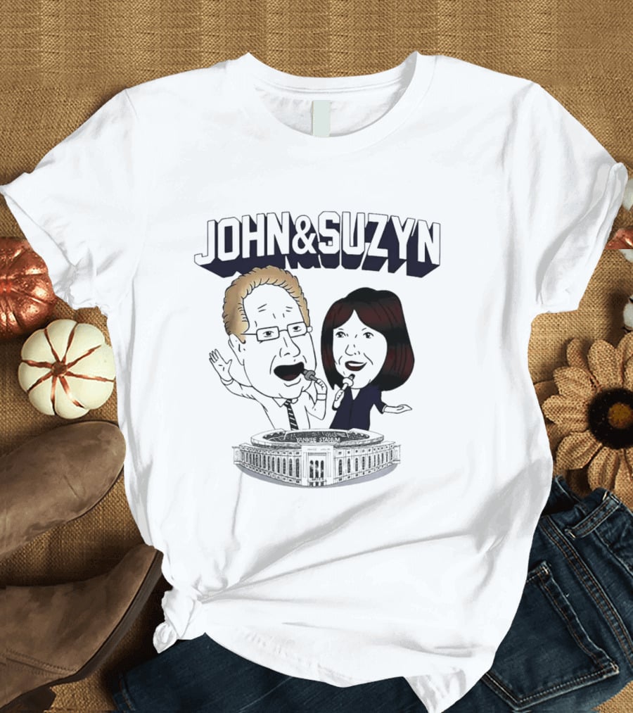 New York Yankees John And Suzyn Commentary At Yankee Stadium T-Shirt