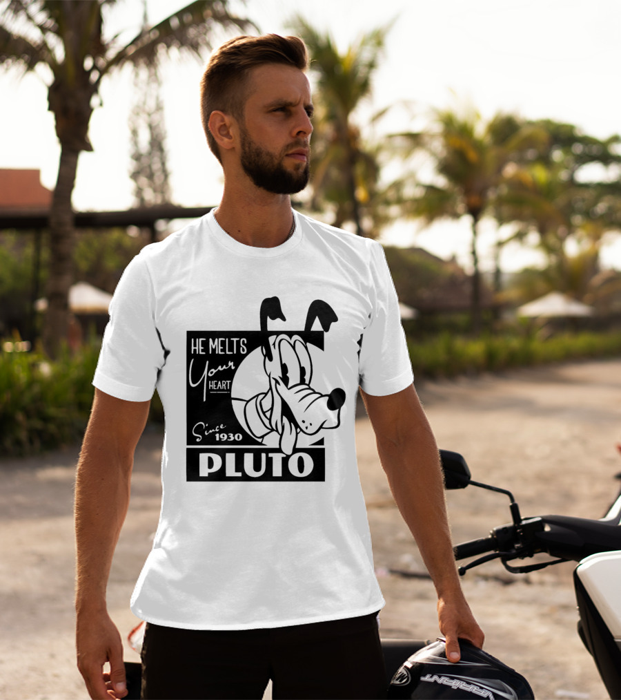 Pluto He Melts Your Heart Since 1930 T-Shirt