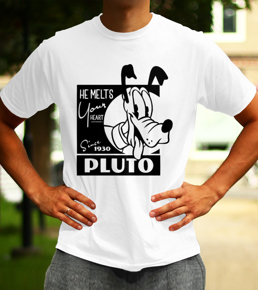 Pluto He Melts Your Heart Since 1930 T-Shirt