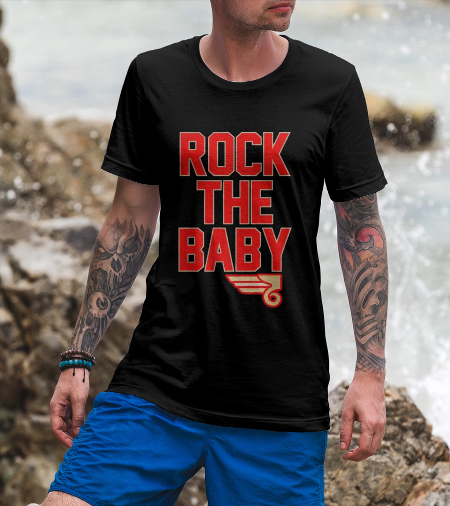 ROCK THE BABY Basketball Dunking T-Shirt