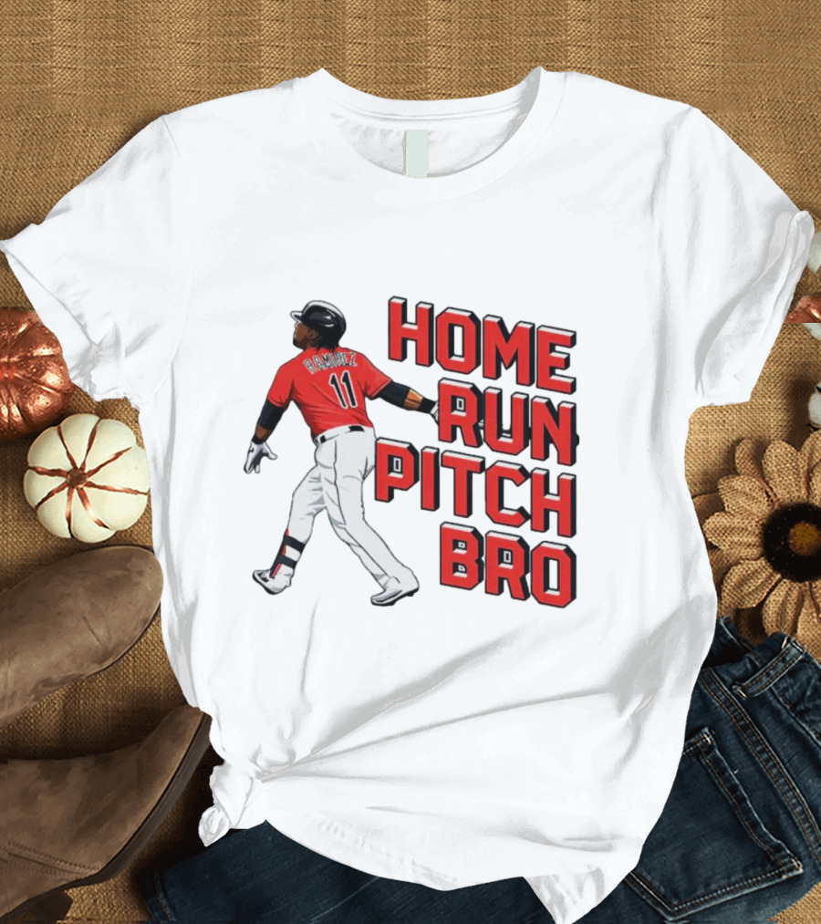 Jose Ramirez 11 Home Run Pitch Bro T-Shirt