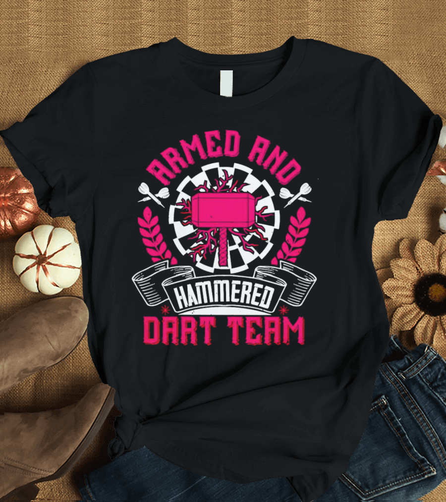 Armed And Hammered Dart Team Hammer Laurel T-Shirt