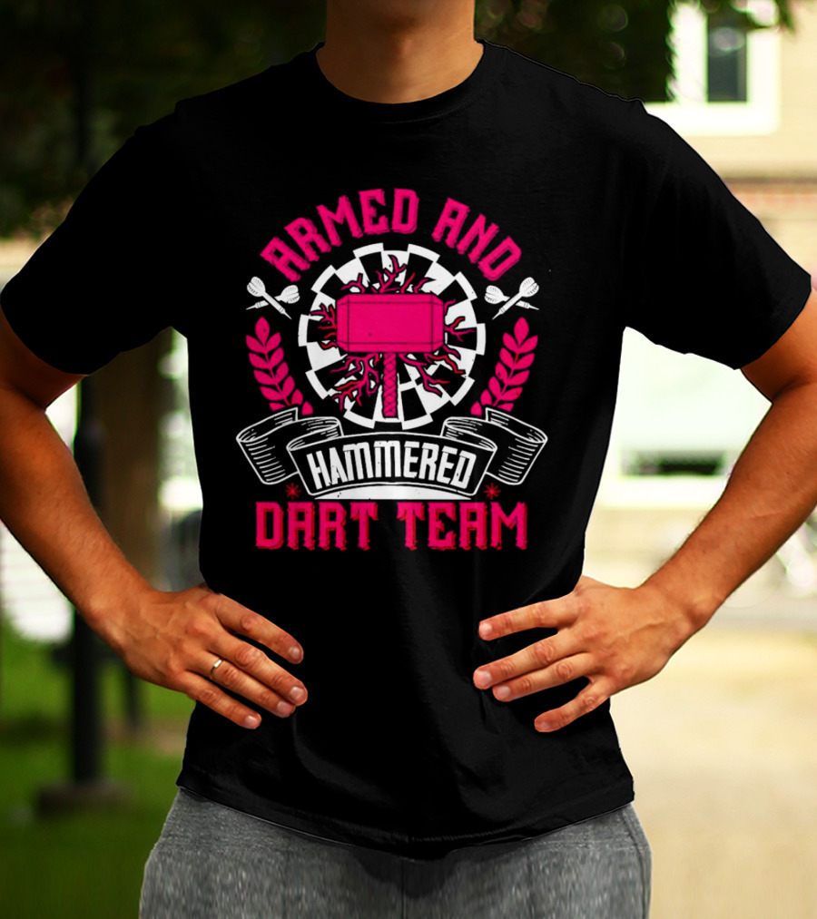 Armed And Hammered Dart Team Hammer Laurel T-Shirt