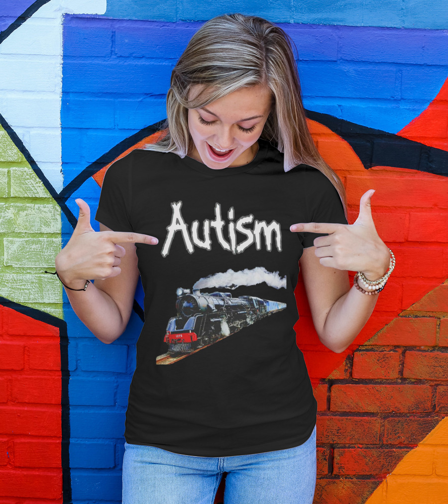 Autism Locomotive Journey 1275 Steam Engine T-Shirt