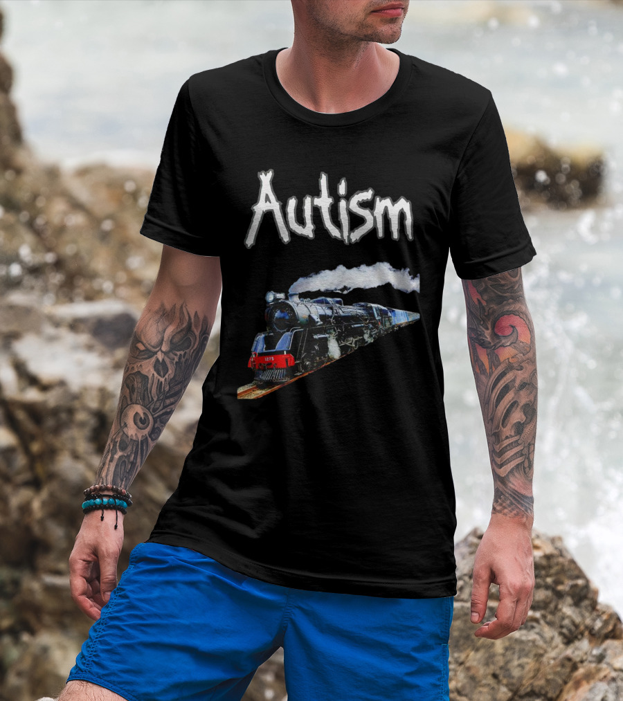 Autism Locomotive Journey 1275 Steam Engine T-Shirt