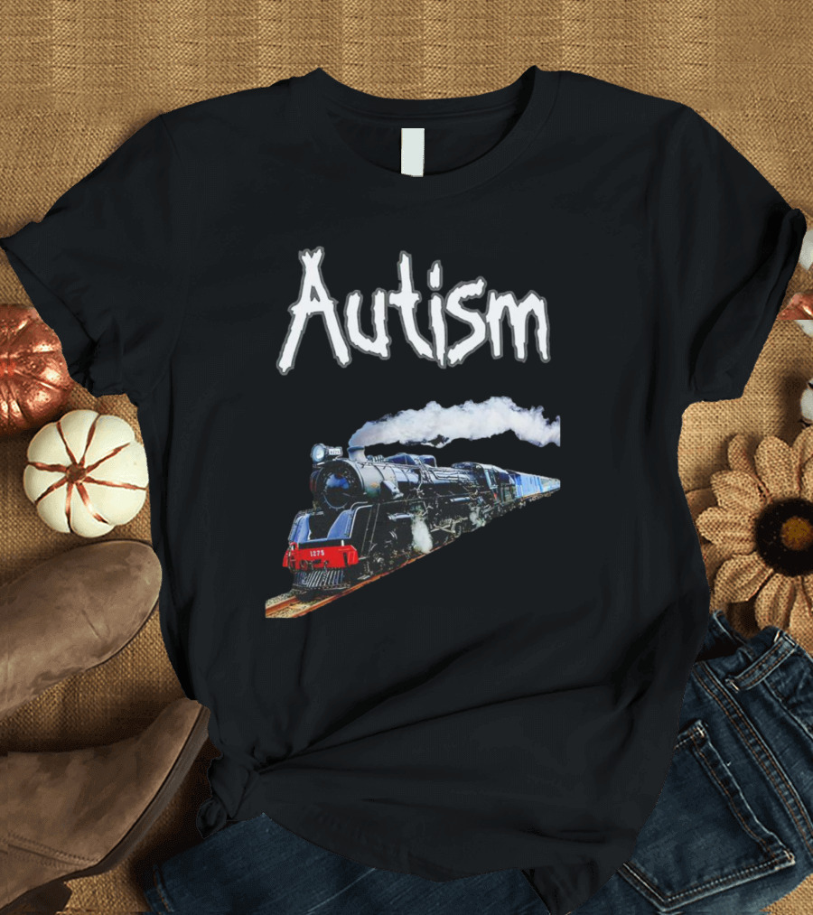 Autism Locomotive Journey 1275 Steam Engine T-Shirt
