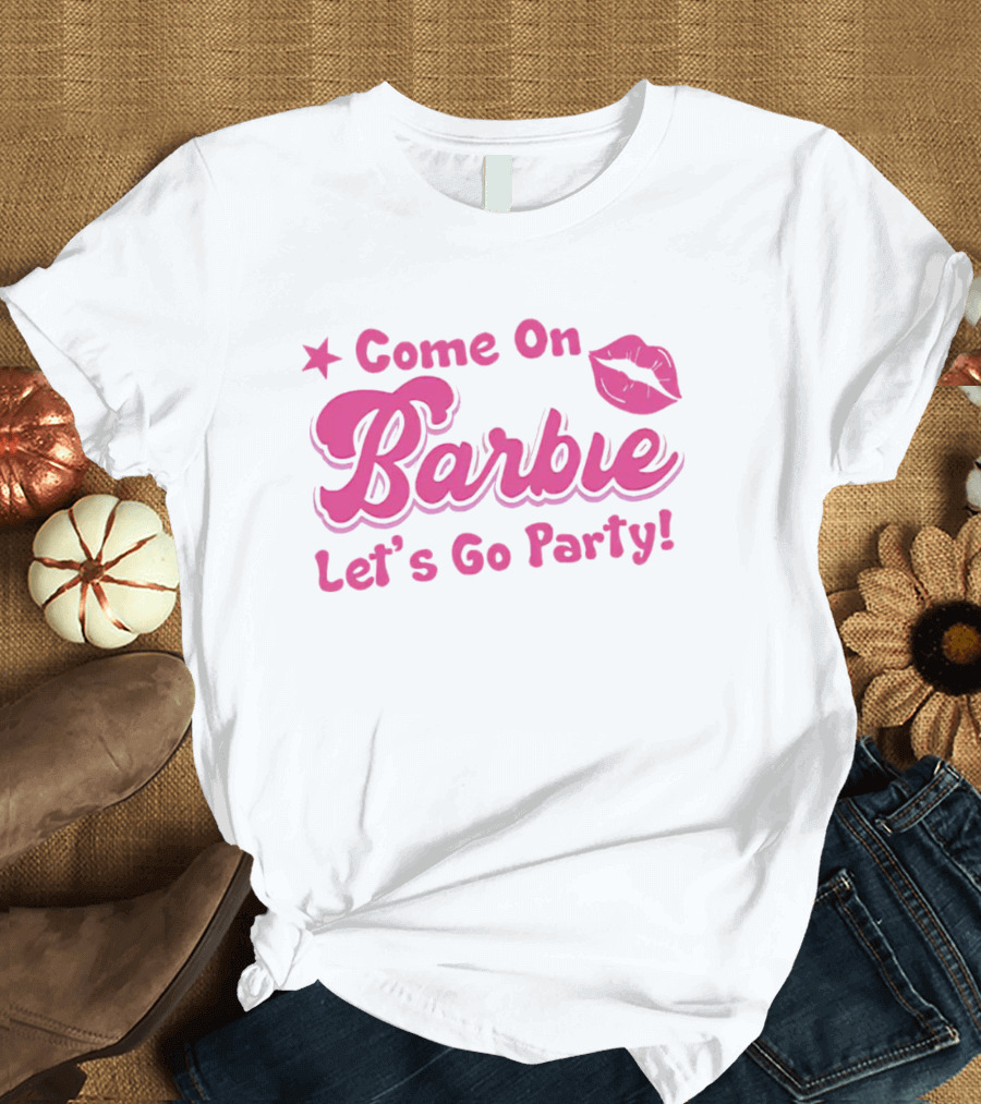 Come On Barbie Let's Go Party Lip T-Shirt