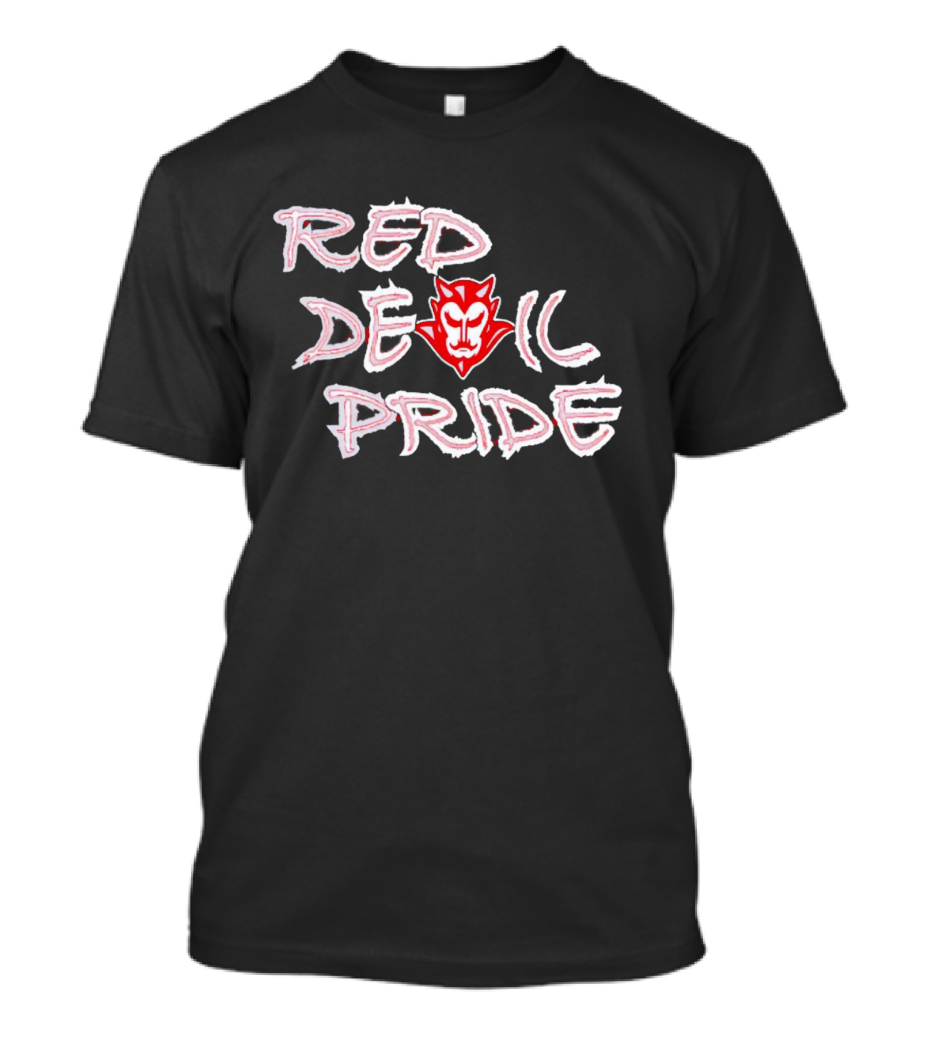 Red Devil Pride Iconic Symbol And Text T-Shirt