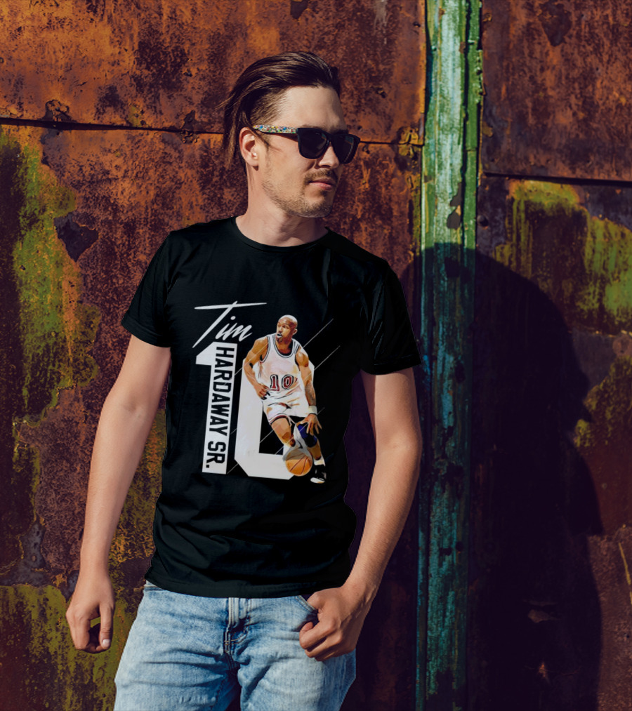 Tim Hardaway Sr. Basketball Number 10 Michigan Player T-Shirt