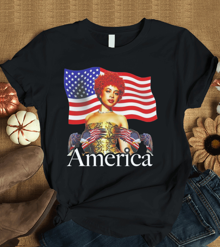 Ice Spice America United States Flag T-Shirt