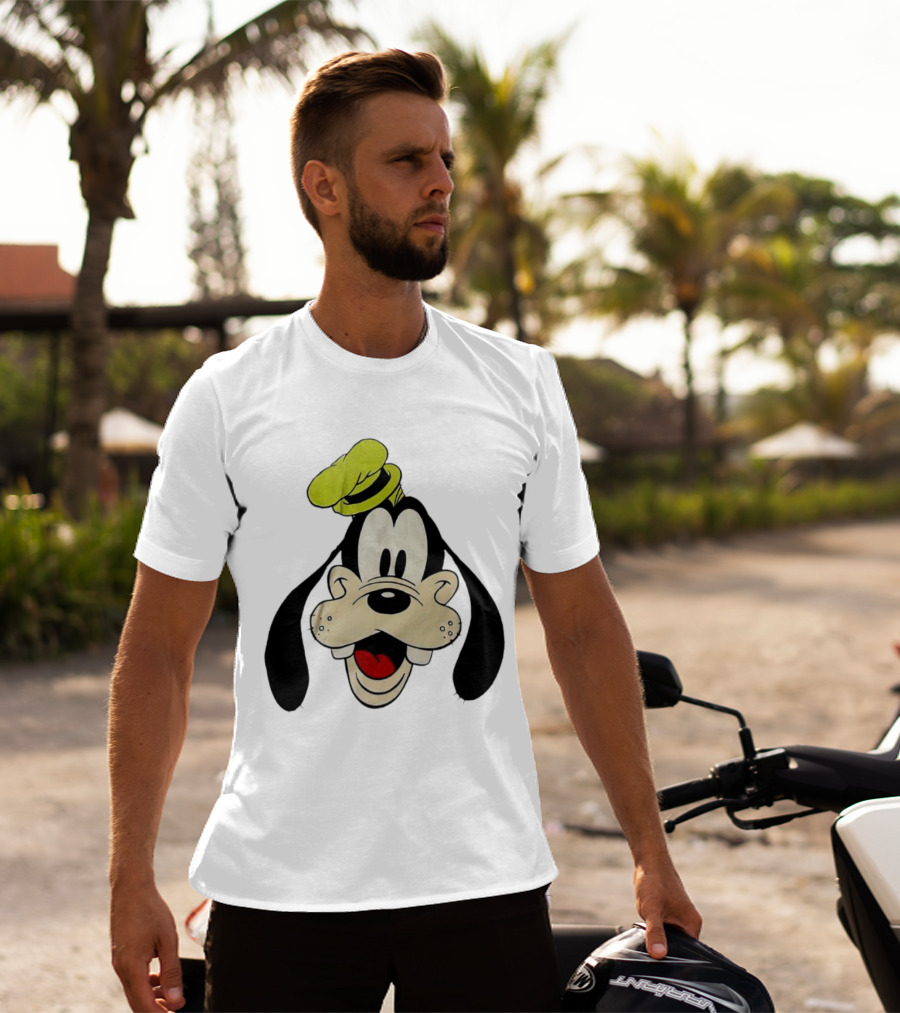 Yats Goofy Head Disney Character Face T-Shirt