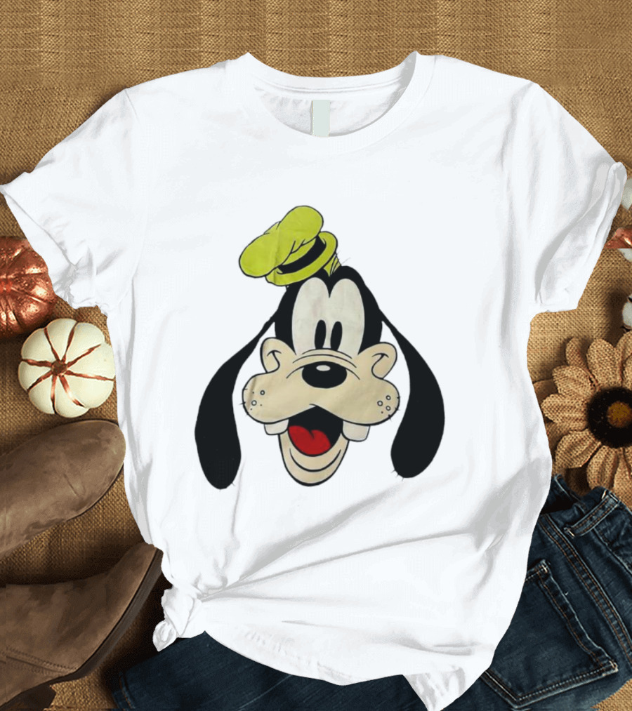 Yats Goofy Head Disney Character Face T-Shirt