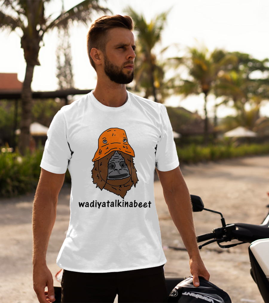 Big Lez Show Wadiyatalkinabeet Orange Hat Cartoon Character T-Shirt
