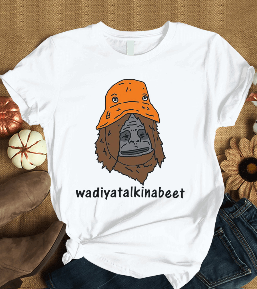 Big Lez Show Wadiyatalkinabeet Orange Hat Cartoon Character T-Shirt