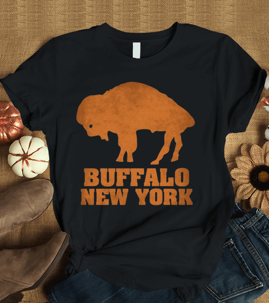 Buffalo New York Bold Orange Buffalo T-Shirt