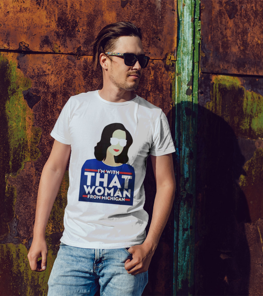 Gov Whitmer I’m With That Woman From Michigan Bold Graphic Style Iconic T-Shirt