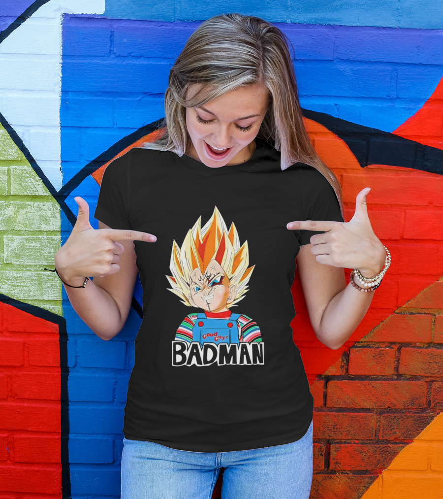 Vegeta Badman Good Guys Mashup T-Shirt