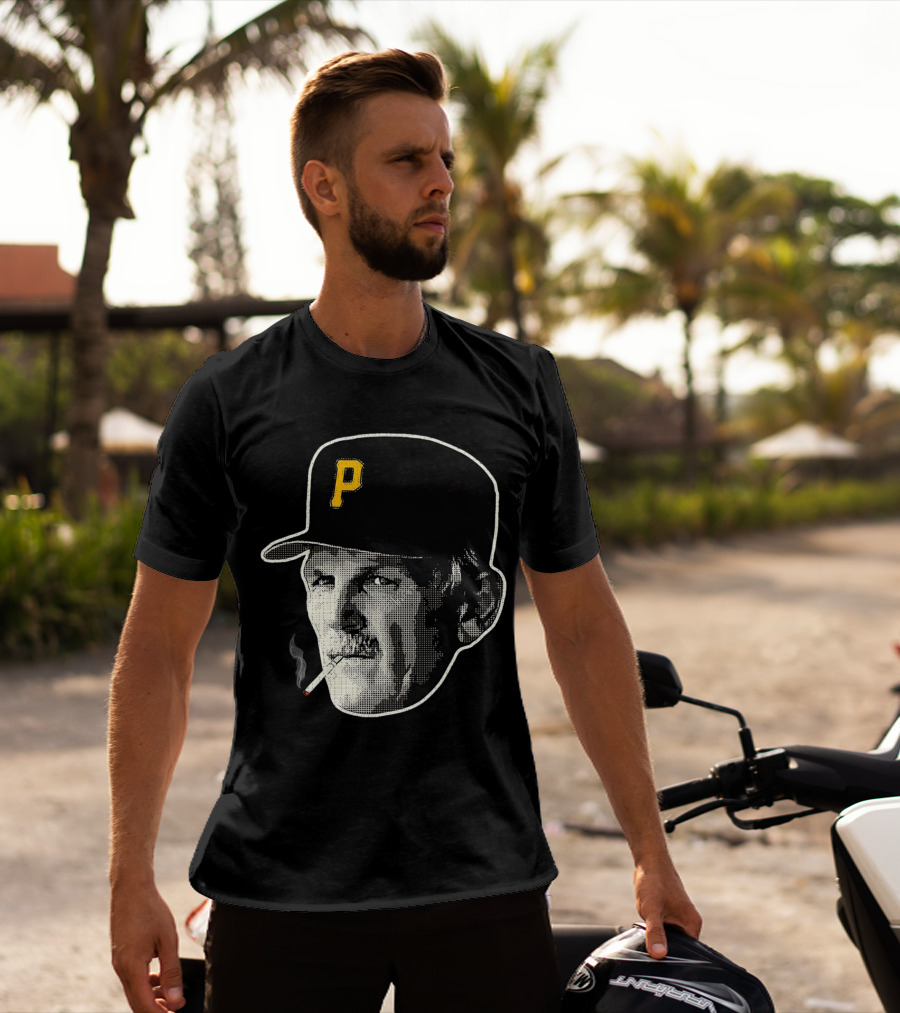 Jim Leyland Pittsburgh Pirates Manager Smoking Icon Baseball Cap T-Shirt
