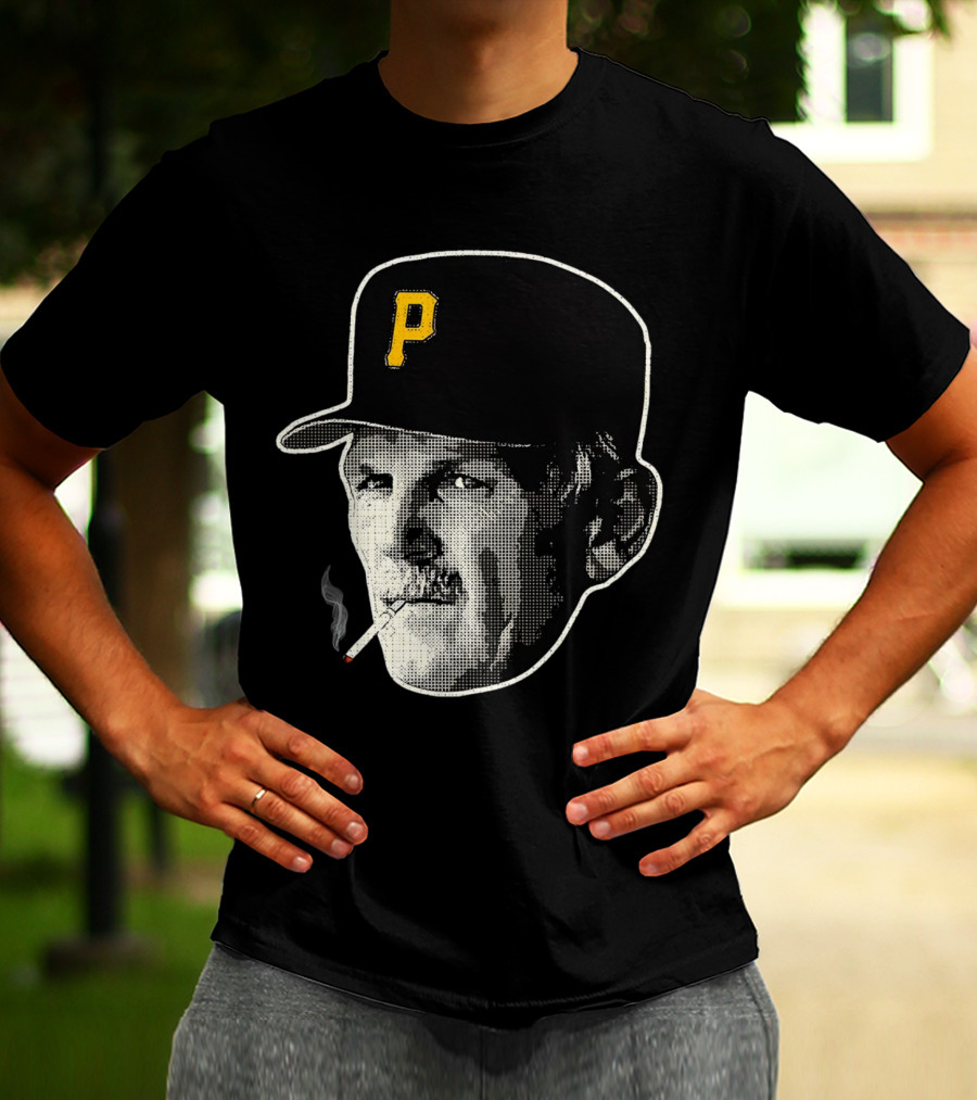 Jim Leyland Pittsburgh Pirates Manager Smoking Icon Baseball Cap T-Shirt