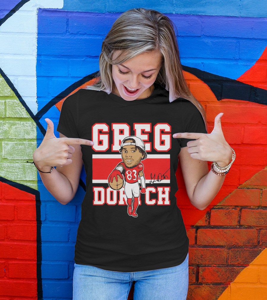 Greg Dortch 83 Arizona Cardinals Signature T-Shirt