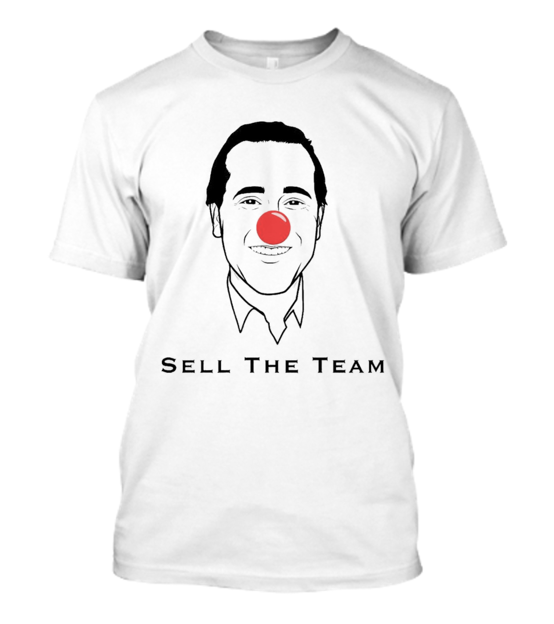 Sell The Team Kevin Brown Red Clown Nose Protest T-Shirt