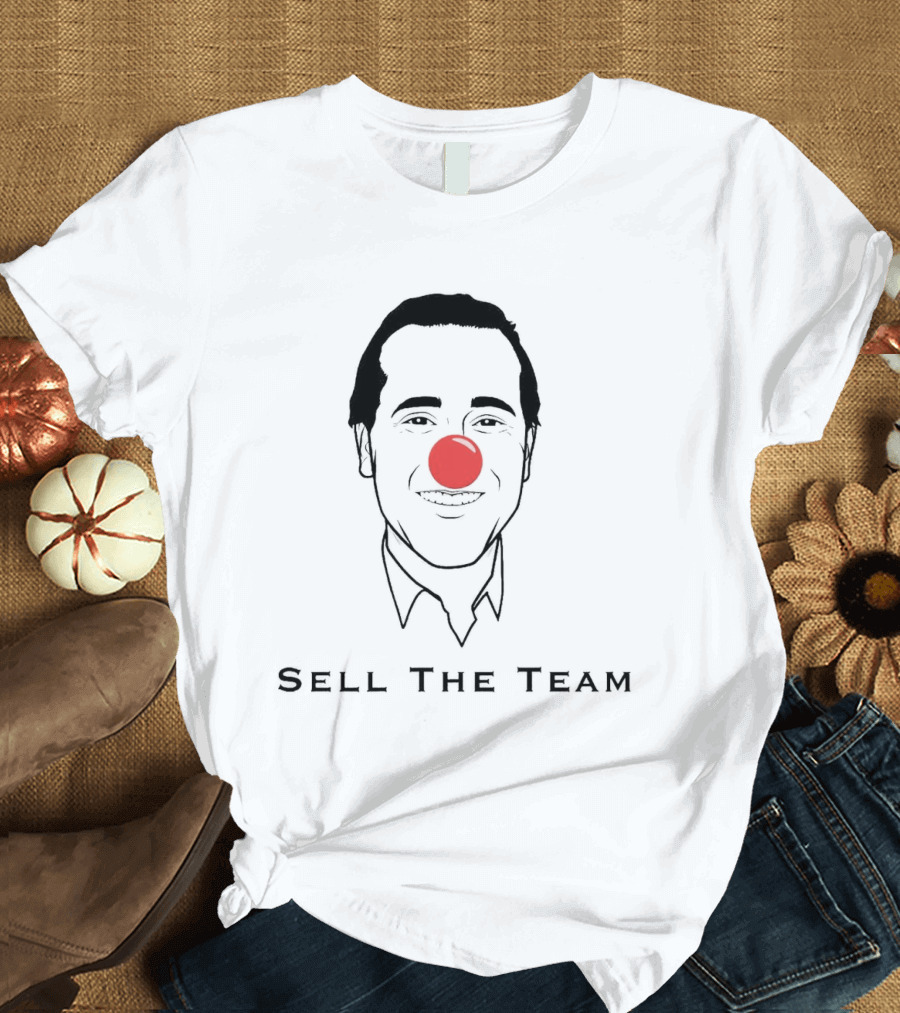 Sell The Team Kevin Brown Red Clown Nose Protest T-Shirt